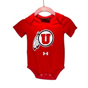 New Under Armour Utah Utes Baby One Piece Jumper Size 6 Months NWT